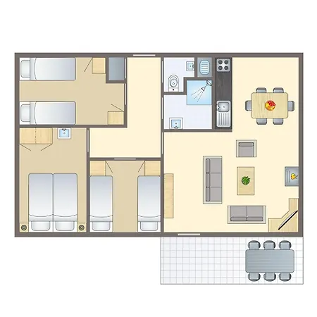 Дом отдыха Comfort 6-person Dog In The Landal Heideheuvel Бикберген